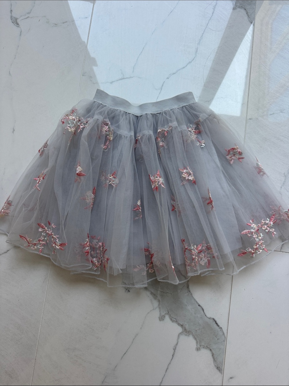 Marmar tulle embroidered skirt